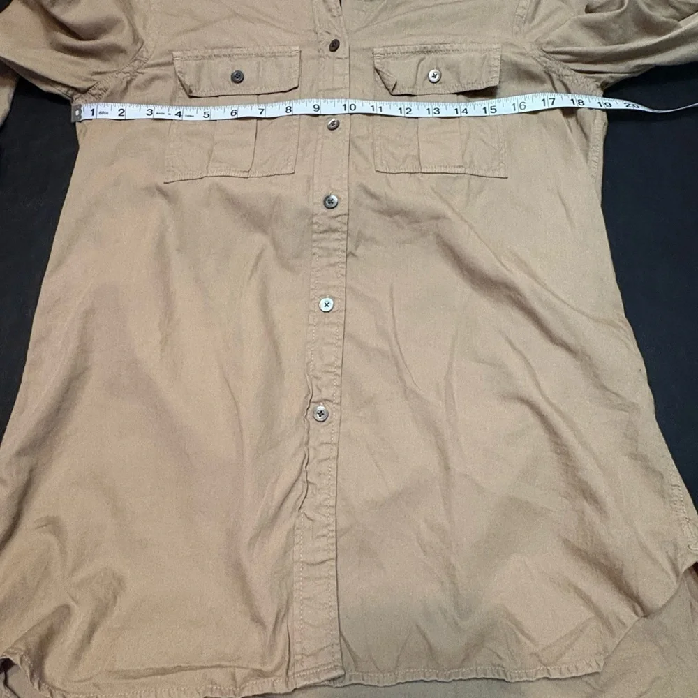 J. Crew Women's Khaki Button-Down Shirt
